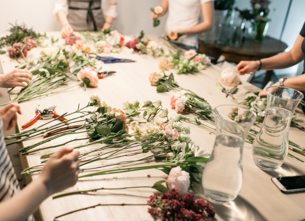 cours d'arts florales à Chalonnes-sur-Loire près d'Angers dans la Maine-et-Loire 49